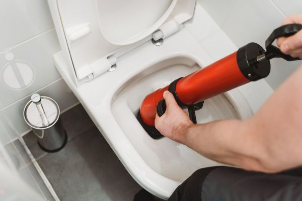 Toilet Drain Unclogging